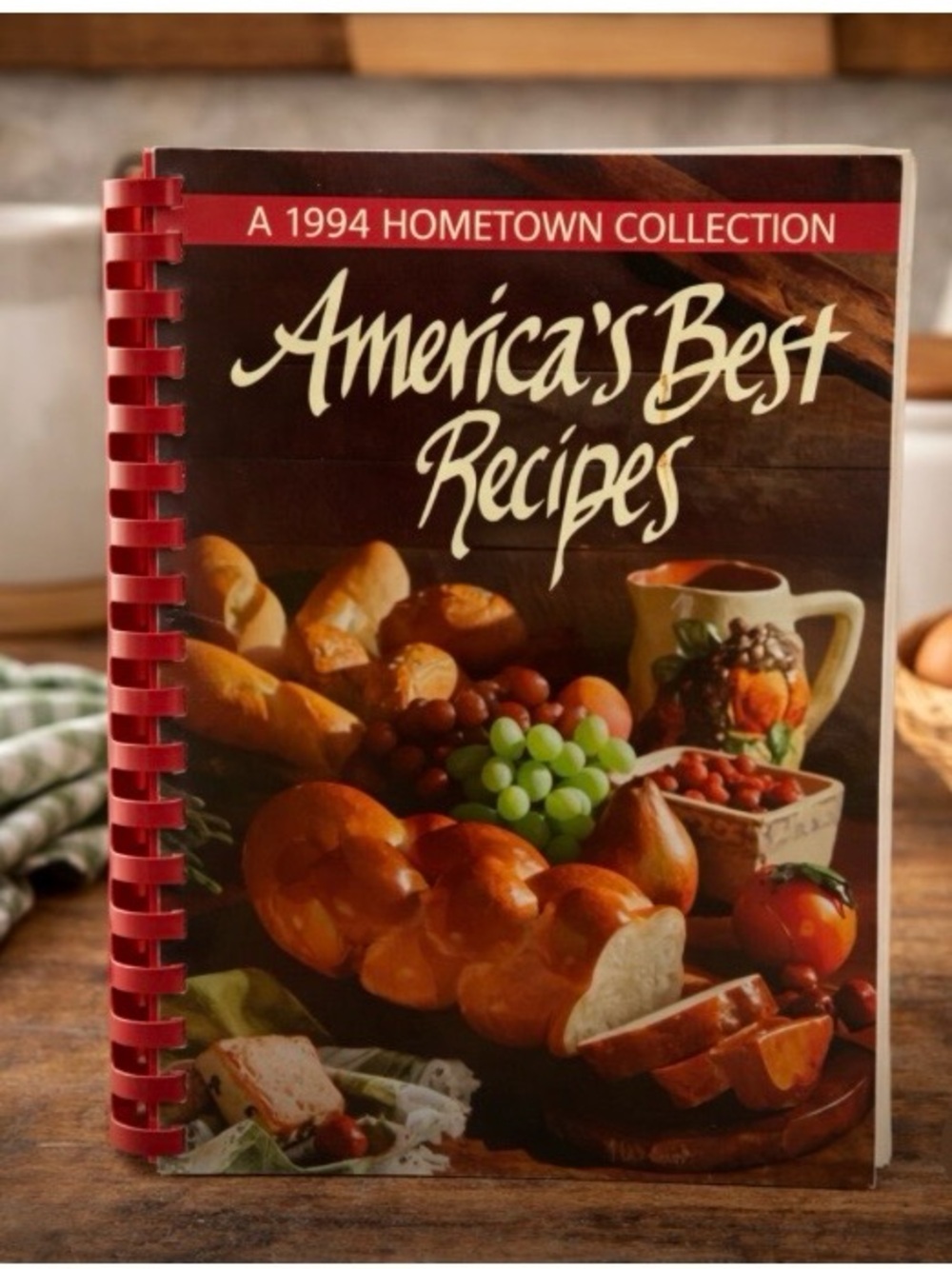 1994 America's Best Recipes Hometown Collection Cookbook Spiral Bound Oxmoor